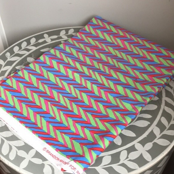 Kaffe Fassett Collective Fabric Brandon Mabley Herringbone Stripe Cotton - Picture 1 of 10